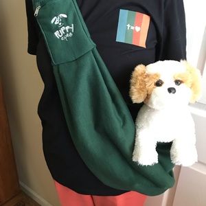 Puppy eyes waterproof adjustable dog carrier/sling